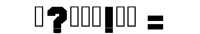 Grindblock Regular Font OTHER CHARS