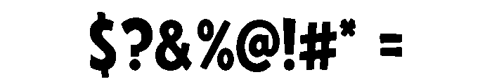 Grinzy Font OTHER CHARS