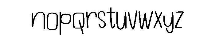 Grissini Stick Font LOWERCASE