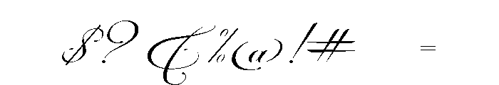 Gristha Script Regular Font OTHER CHARS