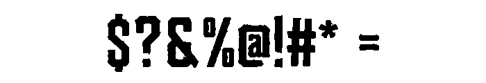 Gritforge Font OTHER CHARS
