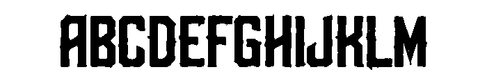 Gritforge Font UPPERCASE