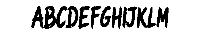 Gritfury Font UPPERCASE