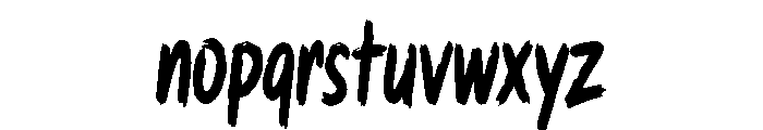 Gritfury Font LOWERCASE