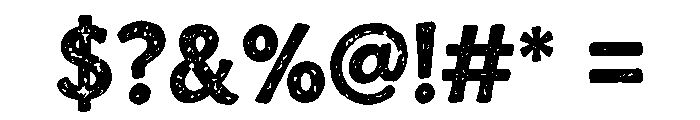Gritty Bellano Regular Font OTHER CHARS