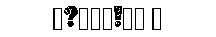 Gritty Distressed Stamp Regular Font OTHER CHARS