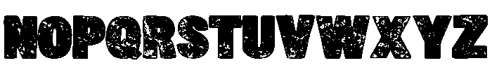 Gritty Distressed Stamp Regular Font UPPERCASE
