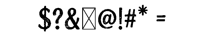 Gritty Gatsby Font OTHER CHARS