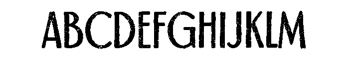 Gritty Gatsby Font UPPERCASE