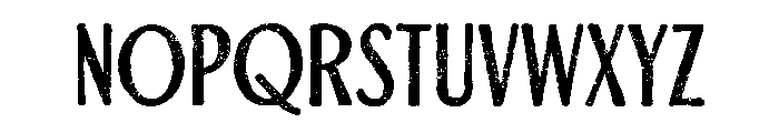 Gritty Gatsby Font LOWERCASE