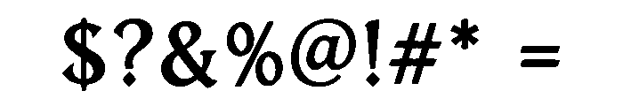 Gromalan Font OTHER CHARS