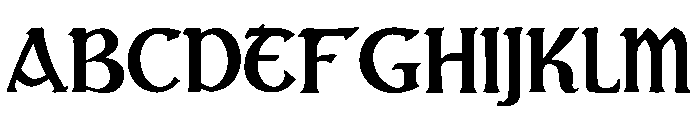 Gromalan Font UPPERCASE