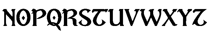 Gromalan Font UPPERCASE