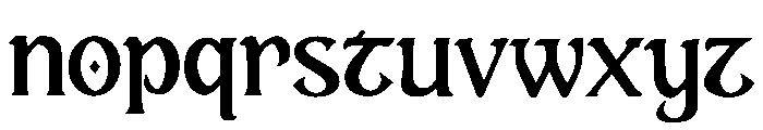 Gromalan Font LOWERCASE
