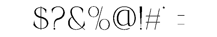 Grons Marune Font OTHER CHARS