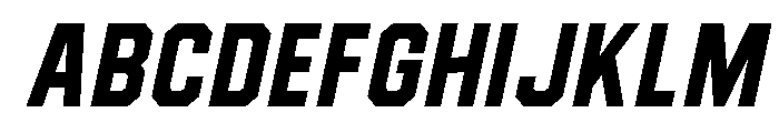 Gront Italic Font UPPERCASE