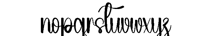 Groompy Font LOWERCASE