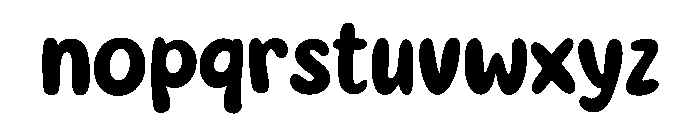 Groove Bounce Font LOWERCASE