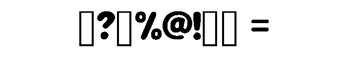 Groovesta Regular Font OTHER CHARS
