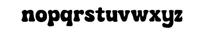 Groovesta Regular Font LOWERCASE