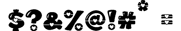 Groovi Heart Font OTHER CHARS