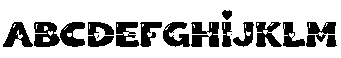 Groovi Heart Font UPPERCASE