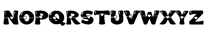 Groovi Heart Font UPPERCASE
