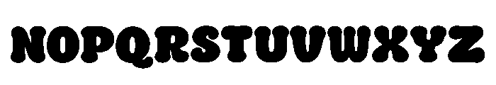 Groovy Blobs Regular Font UPPERCASE