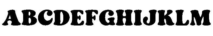 Groovy Bloom Regular Font UPPERCASE