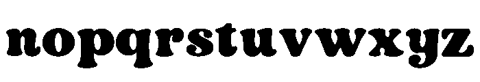 Groovy Bloom Regular Font LOWERCASE