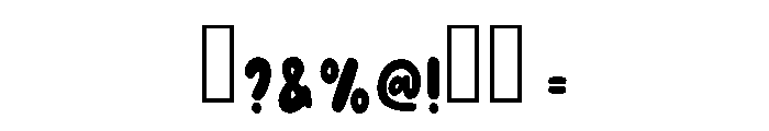 Groovy Bubbly Regular Font OTHER CHARS
