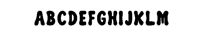 Groovy Bubbly Regular Font UPPERCASE