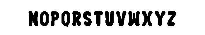 Groovy Bubbly Regular Font LOWERCASE