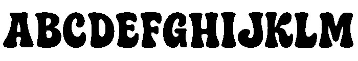 Groovy Chunky Font UPPERCASE