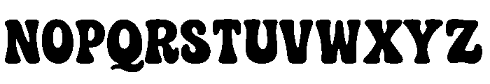 Groovy Chunky Font UPPERCASE