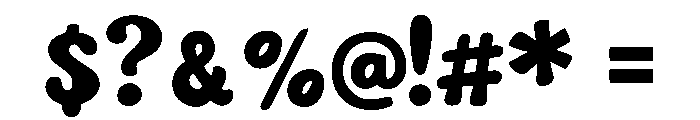 Groovy Deluxe Font OTHER CHARS