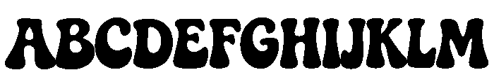 Groovy Deluxe Font UPPERCASE