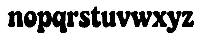 Groovy Deluxe Font LOWERCASE