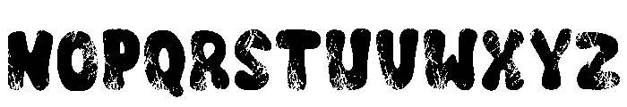 Groovy Destroy Regular Font LOWERCASE