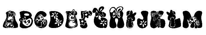 Groovy Easter Font UPPERCASE