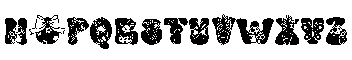 Groovy Easter Font UPPERCASE