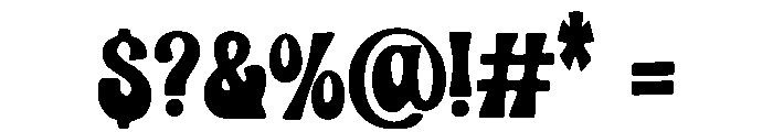 Groovy_Fab Font OTHER CHARS