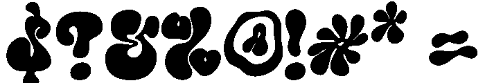 Groovy Ghoul Regular Font OTHER CHARS