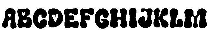 Groovy Holiday Font UPPERCASE