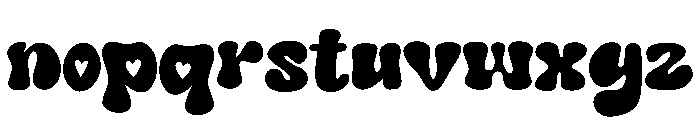 Groovy Holiday Font LOWERCASE