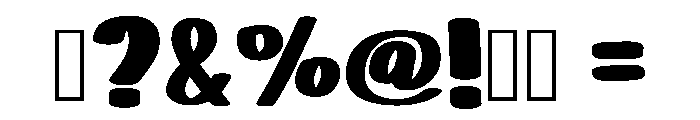 Groovy Kids Regular Font OTHER CHARS