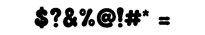 Groovy Melt Font OTHER CHARS