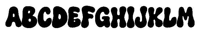 Groovy Melt Font UPPERCASE