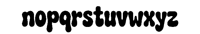 Groovy Melt Font LOWERCASE