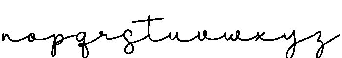Groovy Mistletoe Script Font LOWERCASE